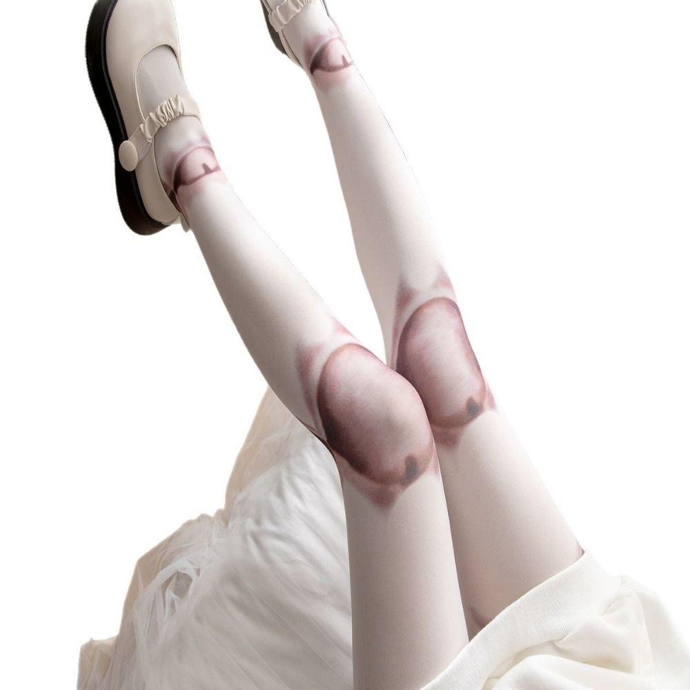 Novelty Design Harajuku Pantyhose Jointed Doll Style Japanese Gothic Tights  JK Lolita Girls