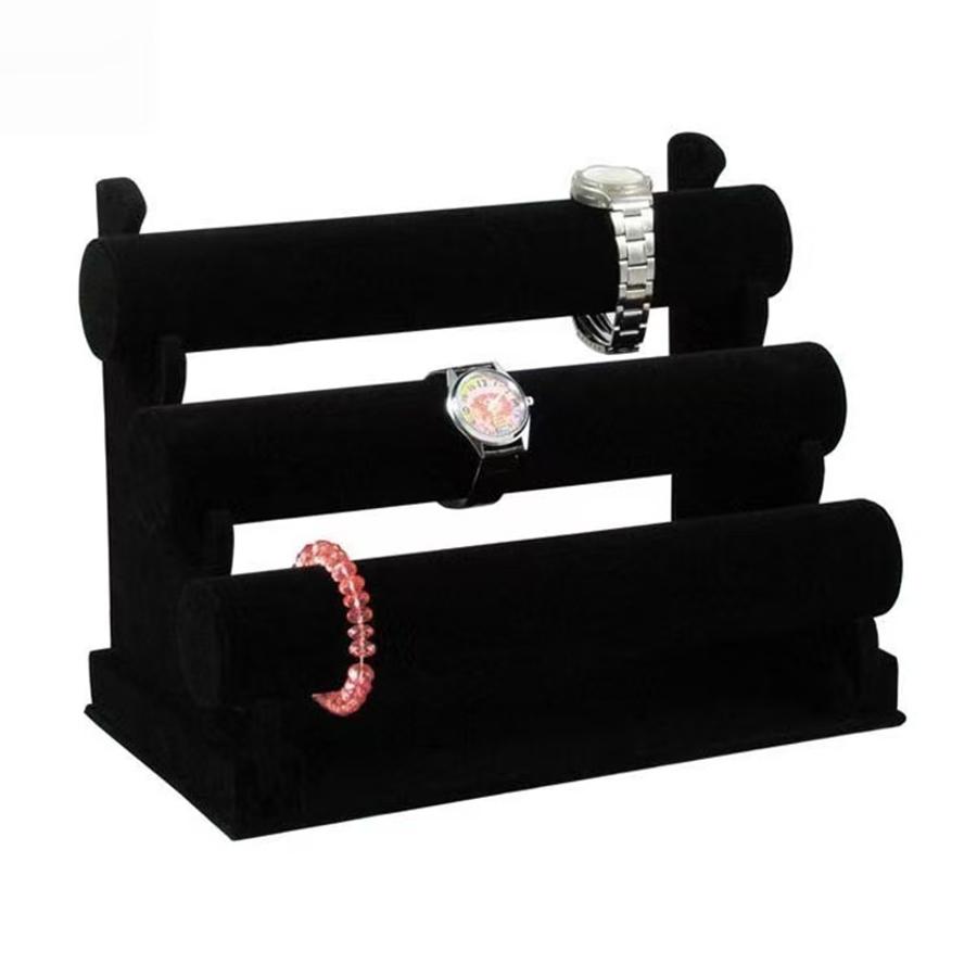 Watch Storage Stand, Suitable for Storing and Organizing Watches, Bracelets, and Necklaces Available in Colors: Black, Gray.