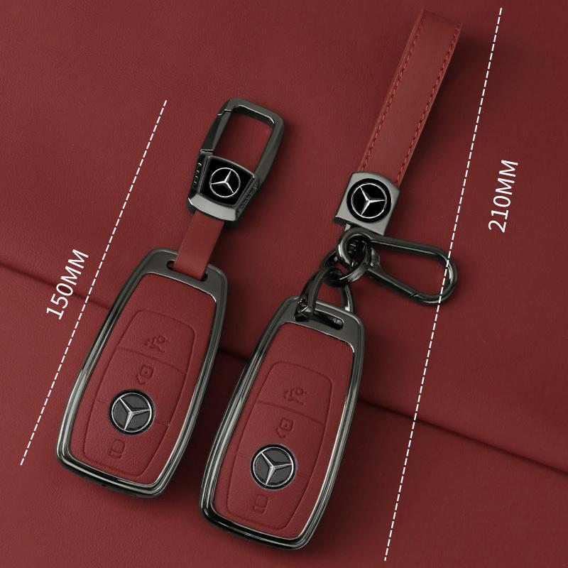 GLC GLB Auto Leder Schlüssel Vollhülle Schale Halter Schutzhülle Für Mercedes Benz AMG W204 W205 W203 W211 W212 W213 W201 W210 W