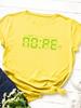 Alarm Clock Display Nope Print Women T Shirt Short Sleeve O Neck Loose Women Tshirt Ladies Tee Shirt Tops Camisetas Mujer