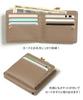 [JOKnet] Mail-order Clasp Bifold Wallet, Slim Type, Women's, Thin, Slim, Compact, Cashless Purse, Mocha, Size F