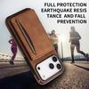 Leather Multi Wallet Cards Holder Phone Case for IPhone 17 Air 16E 16 Pro Max 15 Plus 14 13 12 Mini 11 XR X XS Protective Cover