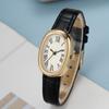 Orologio da donna retrò con cinturino ovale in pelle: Moda, Elegante, Lusso Leggero Bestseller.