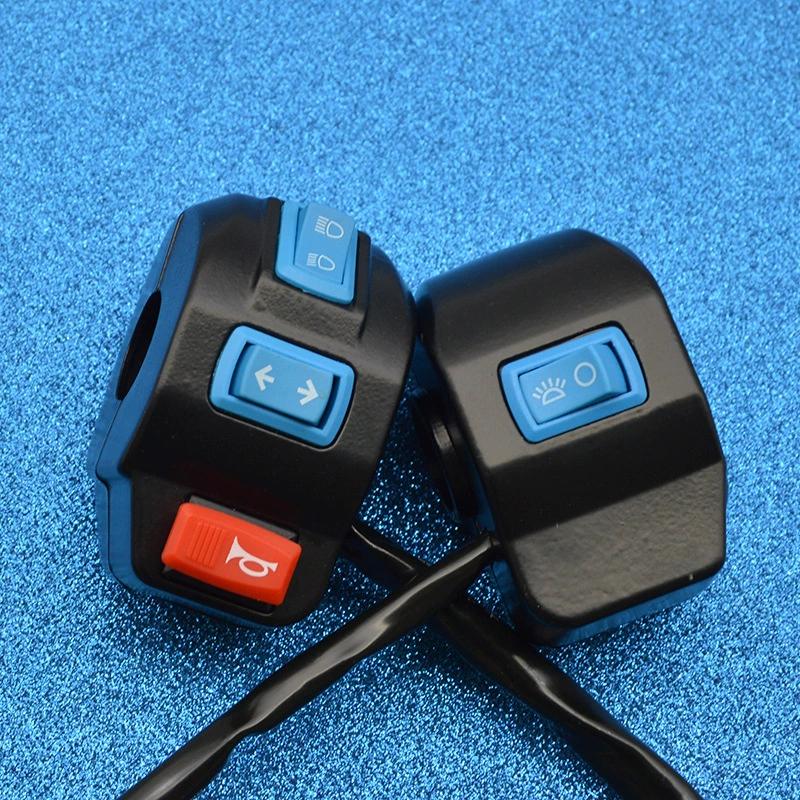 Electric Tricycle Handle Seat Switch Assembly Horn Headlight Turn Signal Universal Combination Button With Brake Lever