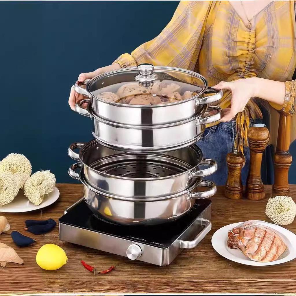 Thickened Stainless Steel Multi-Layer Steamer for Home Use