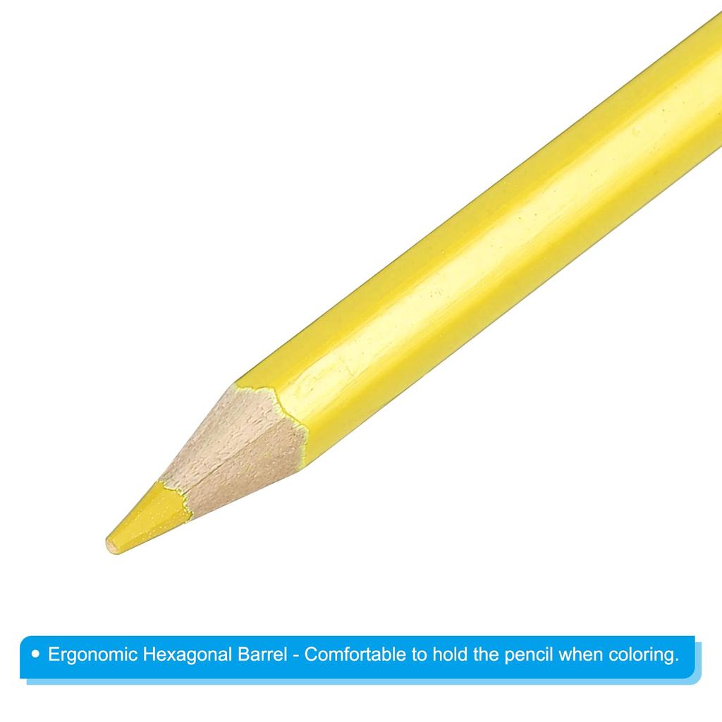 PATIKIL Colored 24 Pencils for and Yellow Water-Soluble Pencils, Water-Soluble Blending, Coloring, Sketching, Painting,