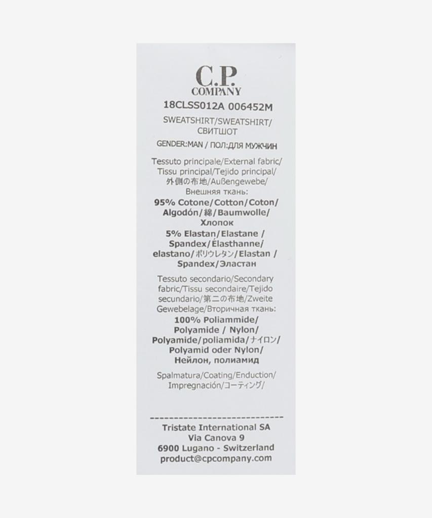 Cp Company Metropolis Open Sweat Jacket - Black / 18Clss012A006452M999
