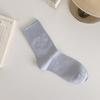 Women's Early Autumn Mid-Calf Seamless Slouch Socks - Japanese Combed Cotton, Solid Color, Postpartum-friendly