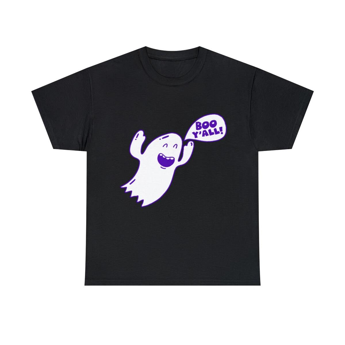 Boo Y all Ghost Graphic Tee Shirt, S-5XL M