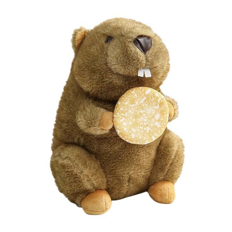 Simulation Groundhog Doll Plush Toy Hamster Groundhog Doll Children's Company Soothing Ragdoll Doll