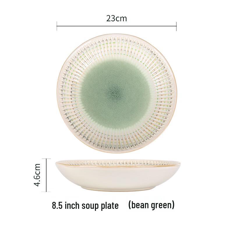 Xuanrun European Relief Ceramic Deep Plate