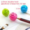 Mini Pencil Sharpener for 2.0mm Mechanical Pencil Thick Pencil Lead Sharpener External Storage for Easy Student Stationery Tools
