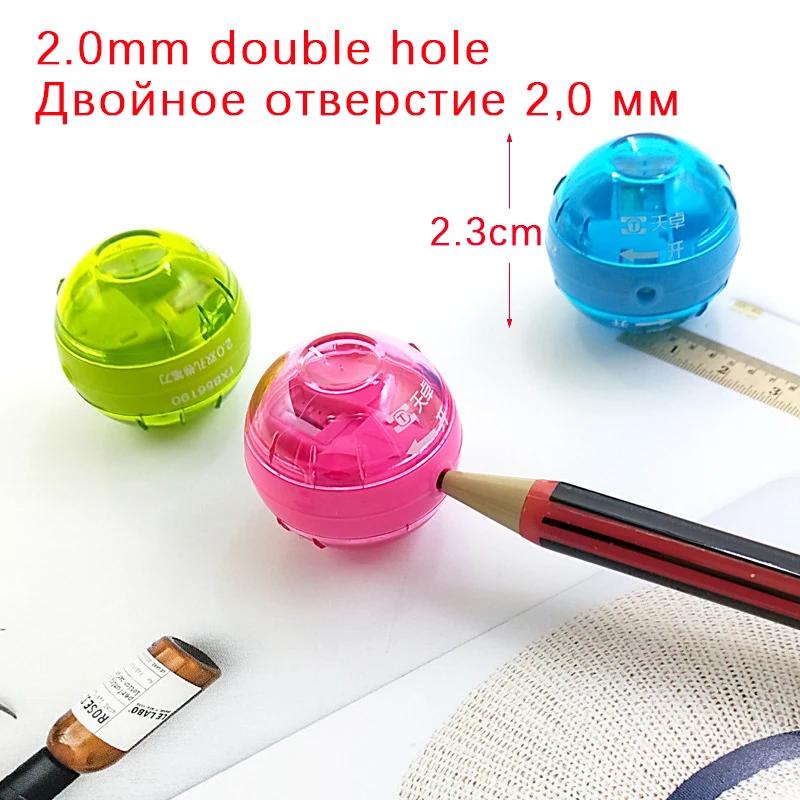 Mini Pencil Sharpener for 2.0mm Mechanical Pencil Thick Pencil Lead Sharpener External Storage for Easy Student Stationery Tools