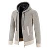 High Quality Winter Men Cardigan Sweater Thick Warm Hooded Casual Sweatercoat Mens Solid Zipper Knitted Cardigan Sweaters Men