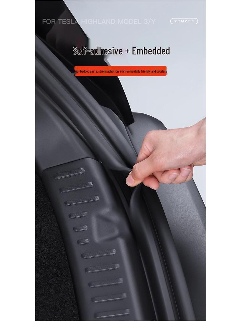 Tesla Model 3/Y/YL Trunk Sill Protector & Tailgate Cover Accessories