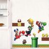 Naklejka Ścienna 3D Super Bros Naklejka Ścienna Zdejmowana Winyl Naklejki dla Dzieci Dekor do Pokoju Dziecięcego Sztuka Dekor do Żłobka Dom Dzieci Pokój Dziecięcy Dekor-TF