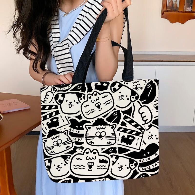 Fumaide Movie Cat Canvas Shoulder Bag