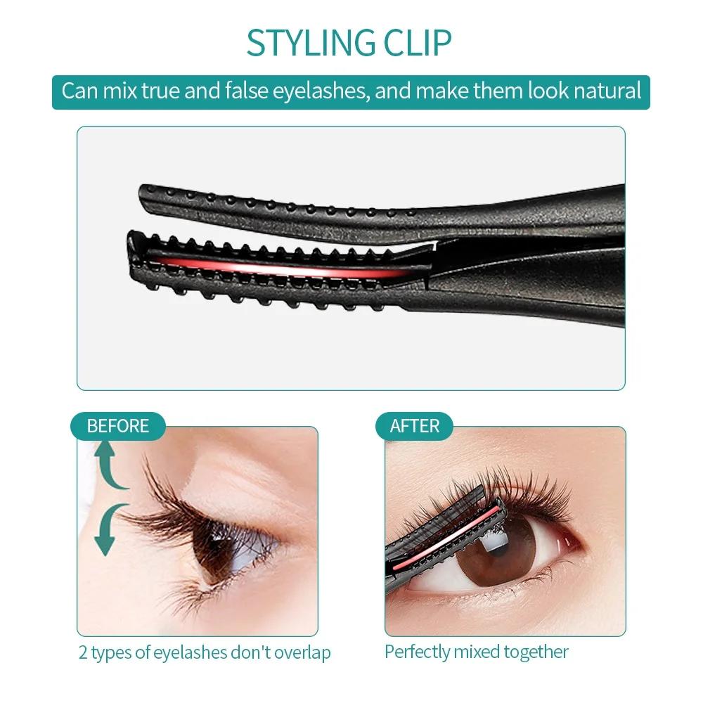 Mini USB Riscaldamento Piegaciglia Ciglia Veloce Curling Pettine Mascara Lunga Durata Piegaciglia Dispositivo Clip Ciglia Penna Snella