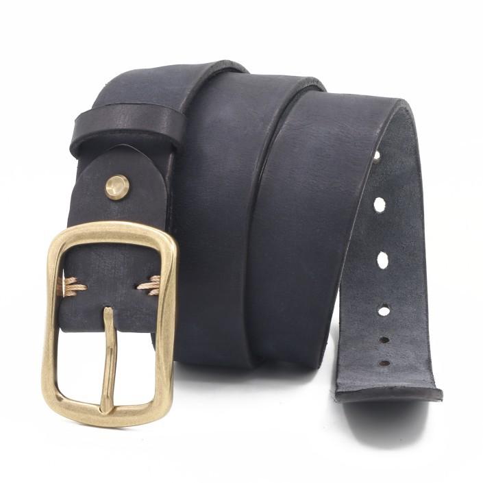 Drum Beating Handmade Belt Men'S Brass Day Buckle Genuine Cowhide Retro Belt Ami Kaji Denim Belt