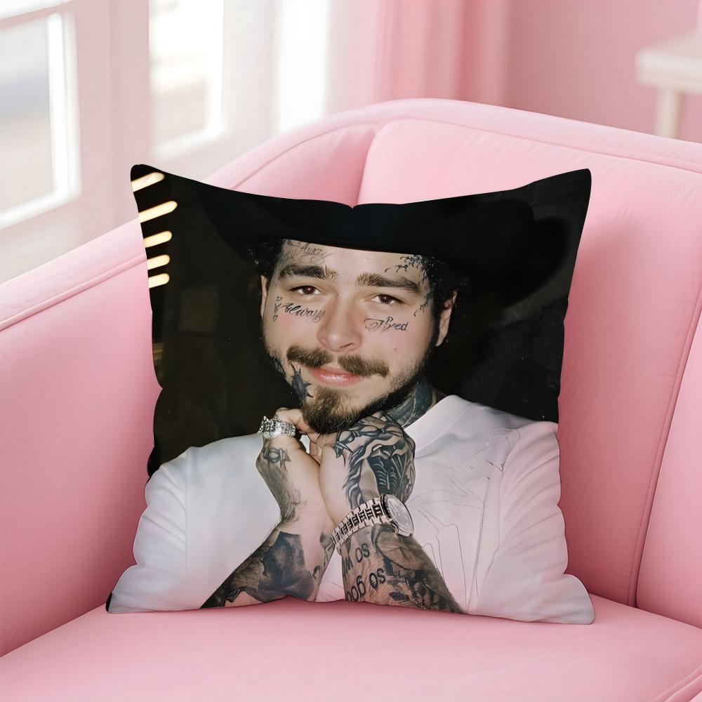 P-Post Malones Singer Hot Cushion Cover Comfortable Reversible Pillow Cover Ideal For Car Sofa Bedroom & Beyond