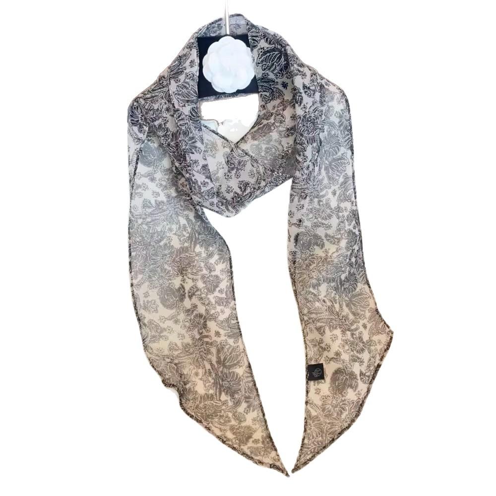 111% Mulberry Silk Diagonal Scarf French Hepburn Silk Small Silk Scarf Women's Silk Diagonal Streamer Long Thin Scarf