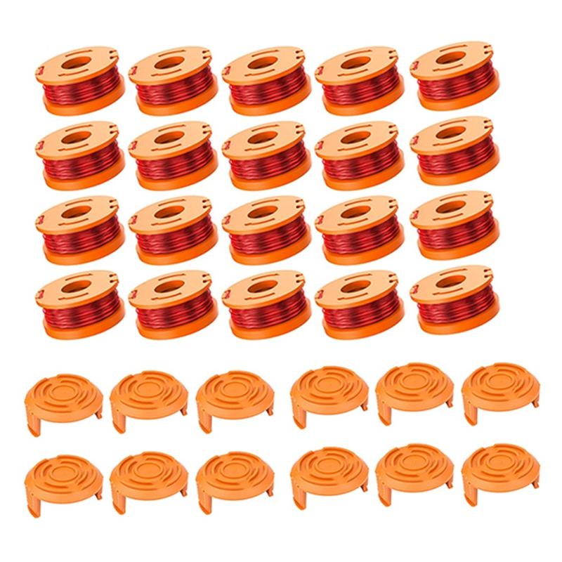 

A96I-Trimmer Spool Line For Worx Replacement Grass Trimmer Line Spool Set For Worx Weed Eater 10FT/3.1M