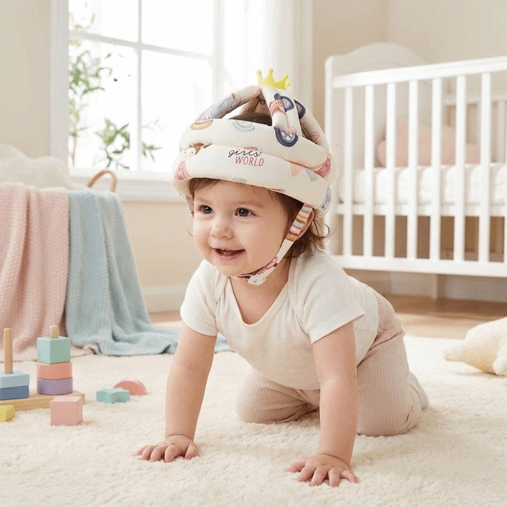 Adjustable Anti-Collision Helmet Soft Head Protector Hat Essential Infant Safety Cap  0-1Y Kid