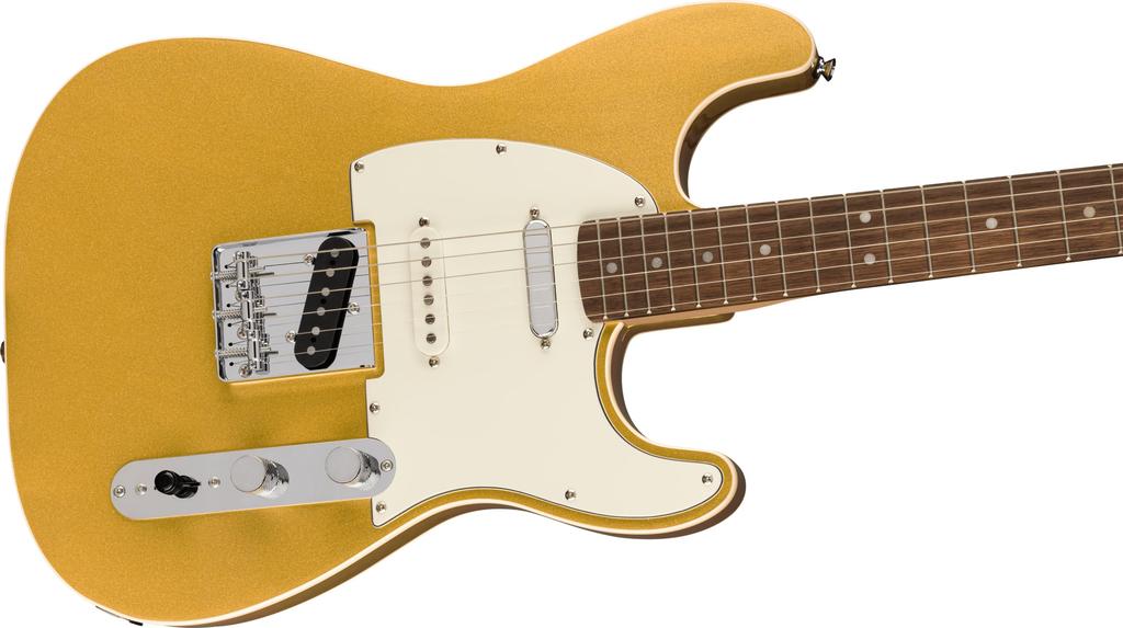 Squier by Fender Squier Electric Guitar Paranormal Custom Nashville Laurel Parchment Aztec Gold Soft Case Included Stratocaster®, Fingerboard,