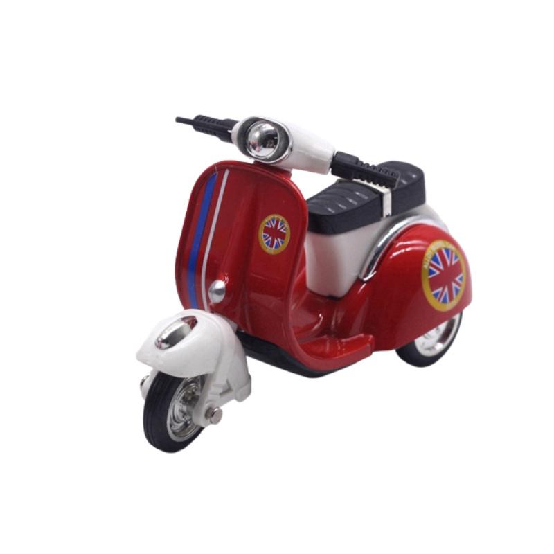 Alloy Lady Motorcycle Sheep Model Display Box 143 Scale, Powerful Return Function, Multi-functional, 107*4cm