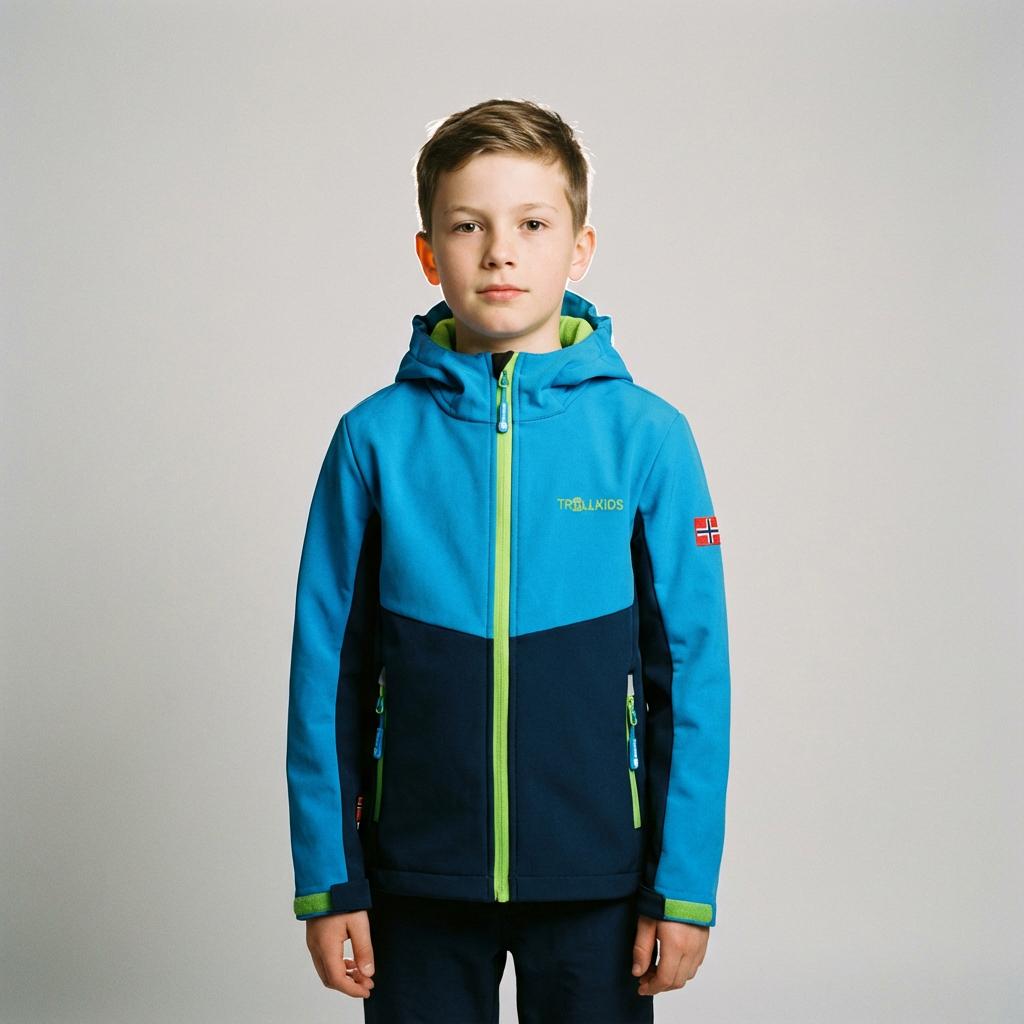 Trollkids Kids Kristiansand Jacket Children's Softshell Blue/navy (320-117)