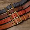 Belt Men's Retro Matte Top-Grain Leather Pin Buckle Genuine Leather Fashion All-Match Casual Jeans Belt Young People