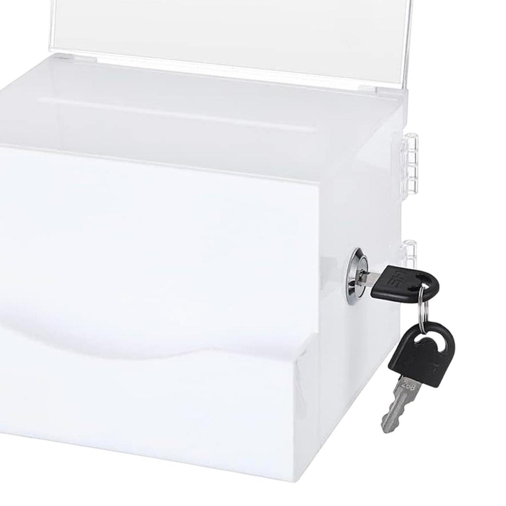 Acrylic Donation Box Ballot Comment Mailbox Letter Post Collection Mail