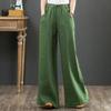 Women's High-Waist Wide-Leg Pants, Plus Size, Floor-Length for Spring/Summer .