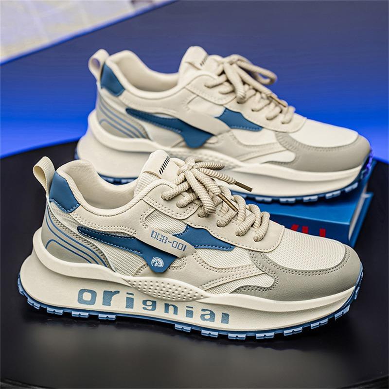 

Мужская обувь новая летняя сетчатая дышащая повседневная универсальная увеличивающая рост гонконгский трендовый бренд спортивные папины трендовые туфли 42 [Favorite plus purchase, spot quick hair] бежевый