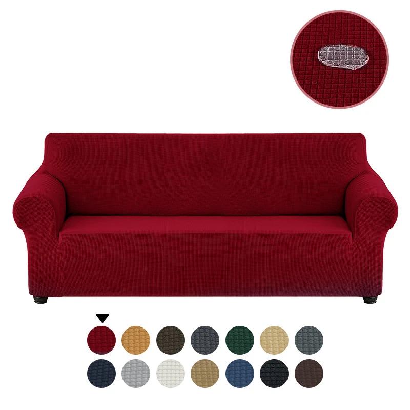 Waterproof Elastic Sofa Cover for Living Room Thick Armchair Cover Sofa Covers Stainproof Couch Slipcover for Home 1/2/3/4 Seat
