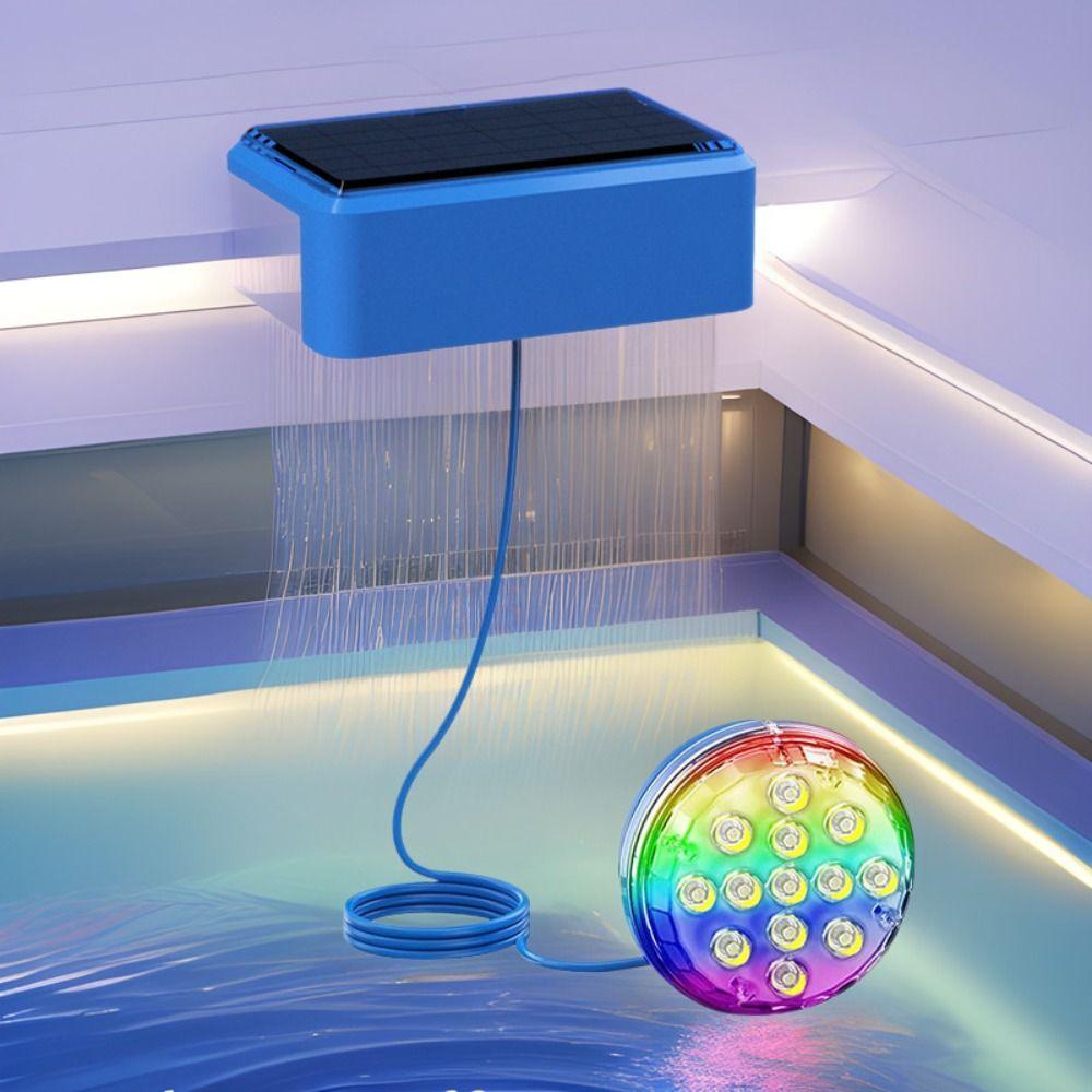 RGB Color Timer Solar Swimming Pool Light Remote Control Underwater Light Swimming Pool