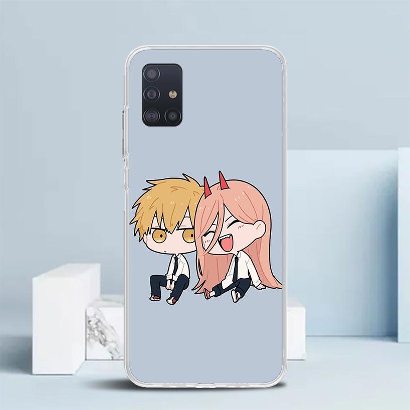 C-Chainsaw Mans Cute Soft Cover for Samsung Galaxy A12 A22 A32 A52 A72 A02S Phone Case Note 20 Ultra 10 S10 Plus A51 A71 A50S A2