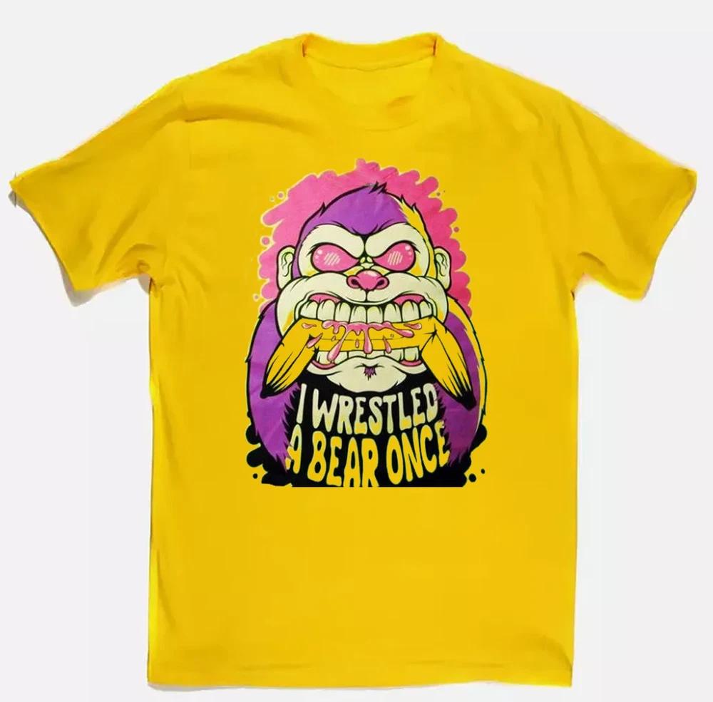 NEW Iwrestledabearonce Band Banana Heavy Cotton Yellow T Shirt EN815