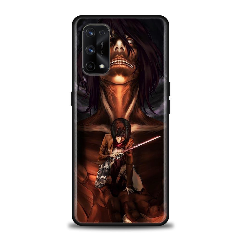 Anime Attack On Titan Eren Yeager Case For Realme C21Y C21 C25 C20 C15 C12 C11 C1 GT Master Neo Neo2 5G Capa Silicone Soft Cases