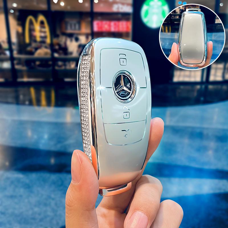 Mercedes Key Cover: C-Class, E-Class, GLC300, A200 - Elegant Design for Models C260L, E300L, C200L.