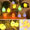 10LED Easter Party Decoration Easter Rabbit Strip Light Little Yellow Chicken LED Garland Fairy Light Happy Easter Home Decor