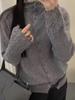 Gentle Temperament Versatile Solid Color Crochet Design Cardigan - 2025 Autumn/Winter Collection for Women