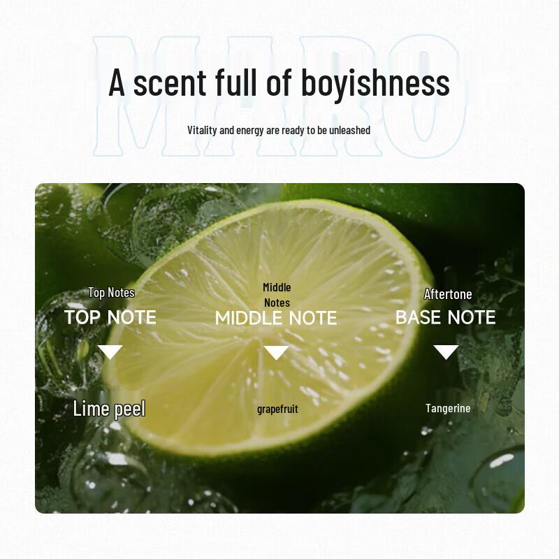 MARO Men's Anti-Dandruff Shampoo, Refreshing Lime