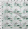 oneOone Cotton Flex Mint Green Fabric Stamps & Direction Compass Travel Diy Clothing Quilting Fabric Print Fabric By Yard 40 Inch