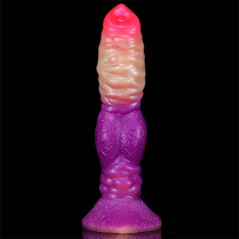 Liquid Silicone Dildo Female Super Simulation Makeup Gradient Color Anal Plug Adult Sex Products