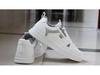 Men's White Plus Velvet Black Skateboard Shoes - Fashionable Autumn Casual Sneakers