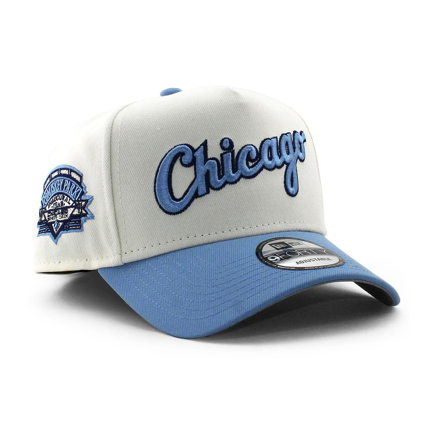 

EU Limited Cap 9FORTY Chicago White Sox MLB 1991 INAUGURAL YEAR SNAPBACK CAP WHITE SOX Hat Color Brim Side Patch [New Era] A-FRAME [Item] кремовый