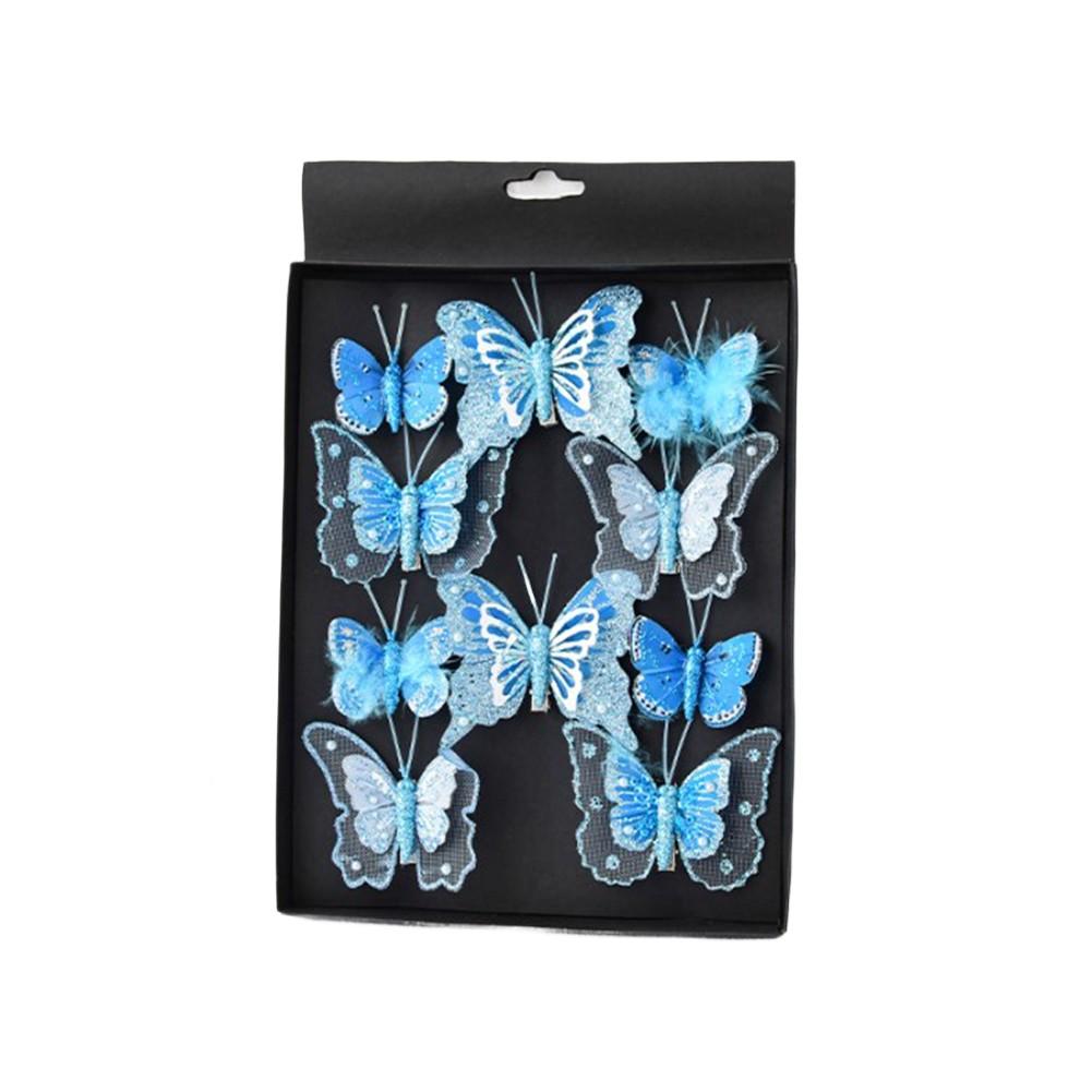 Eye-catching Visual Effect Butterfly Christmas Ornaments Holiday Decorations