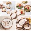 Round Wood Slices for DIY Projects and Decorations - Handmade with Growth Rings, Ideal for Painting and Photo Props