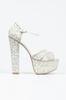 Damenmode-Stil High Heels Haut Kreuz Party Hochzeit Abendkleid Schuhe